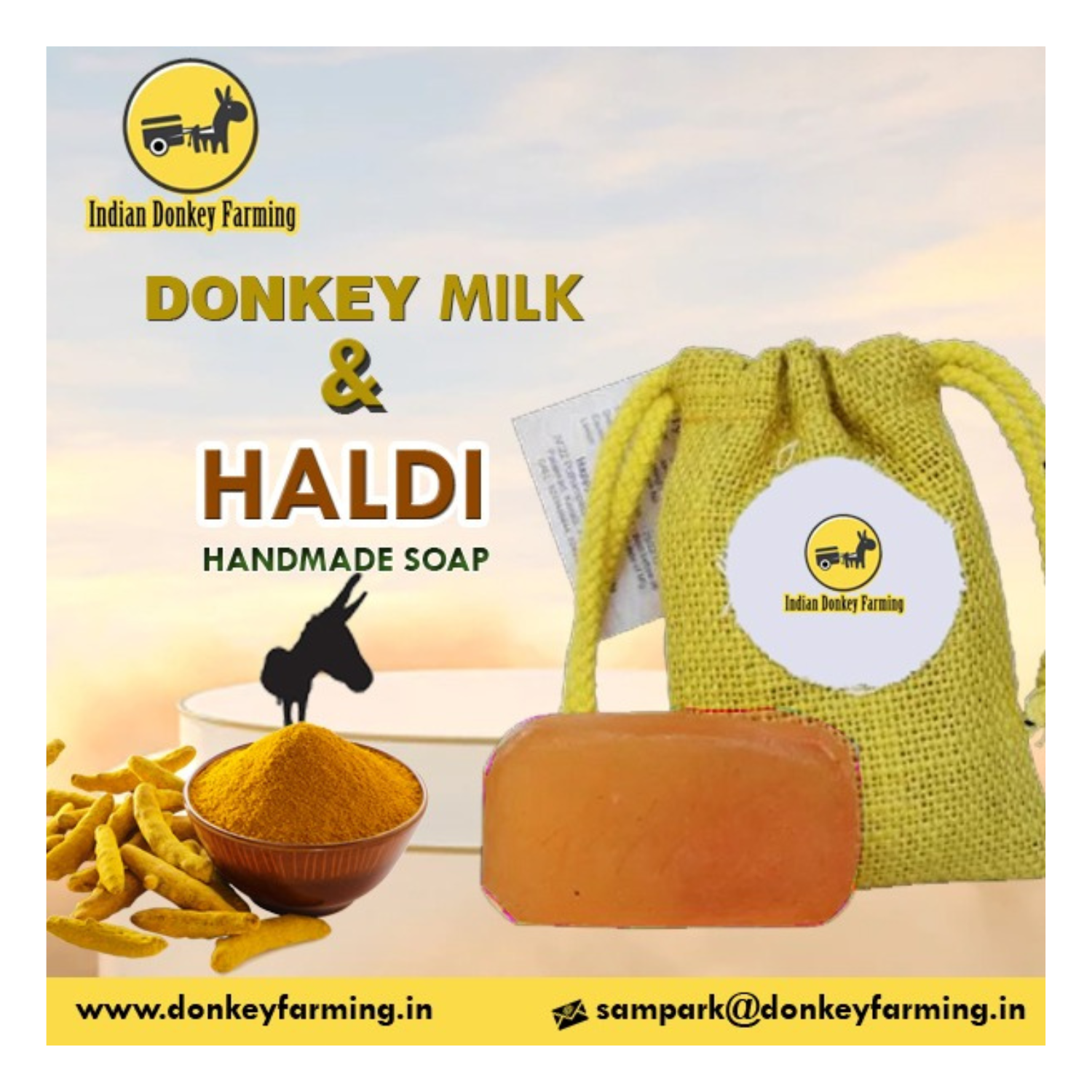 Haldi Donkaey Milk Soap 100G
